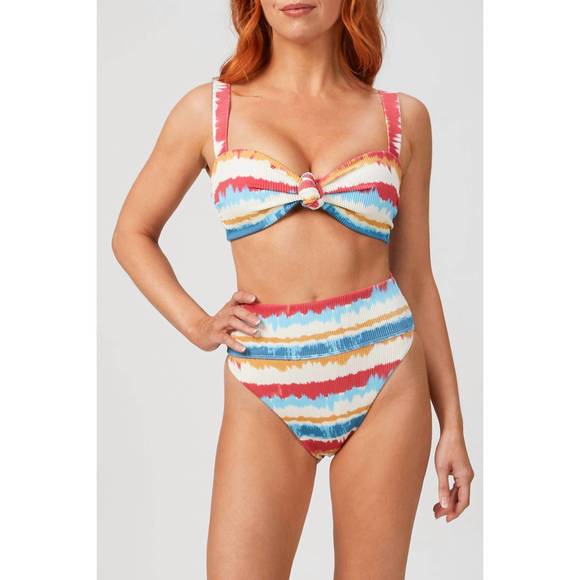 NEW BEACH RIOT sophia top in primary dip dye - Picture 1 of 2
